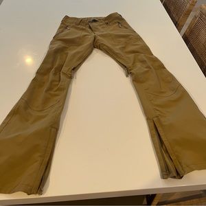 Burton tan snow pants size small